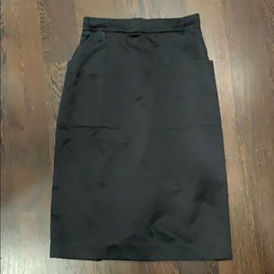 NWOT Prada Silk Skirt With Front Pockets